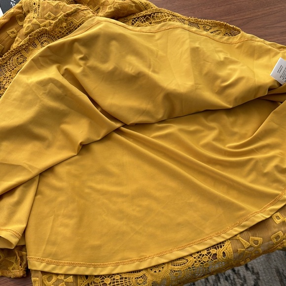 FOR LOVE & LEMONS SIENNA MINI DRESS GOLDENROD - Picture 13 of 16